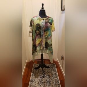 Simply Coutour Multicolor Floral Women's Tunic